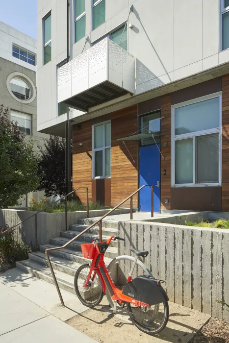Residential stoop at 855 Brannan in San Francisco.