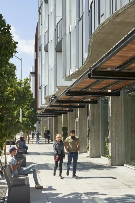 Retail spaces at 855 Brannan in San Francisco.