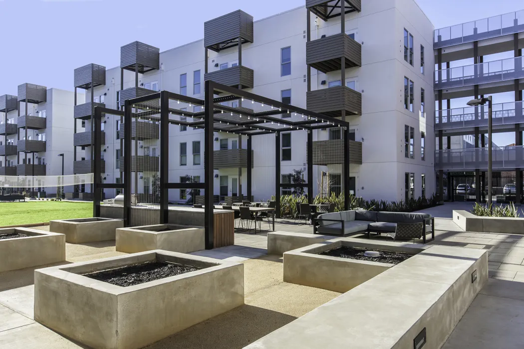 Courtyard at Foundry Commons in San Jose, Ca. 