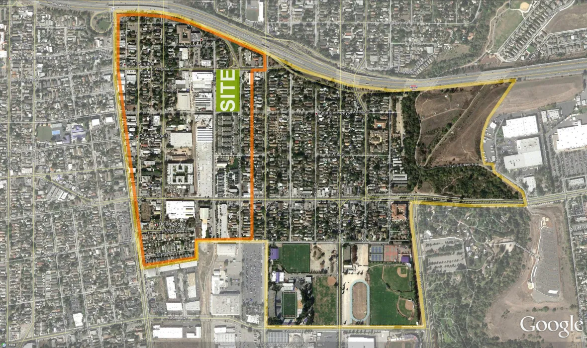 Context plan for Foundry Commons in San Jose, Ca. 