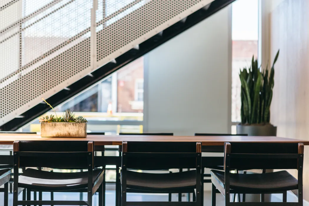 Custom table inside of Foundry Commons in San Jose, Ca.