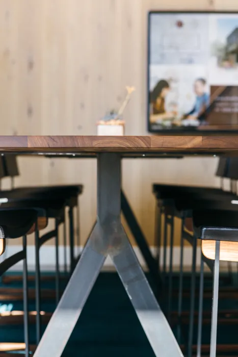 Custom table inside of Foundry Commons in San Jose, Ca.