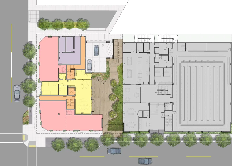 Site plan of 388 Fulton in San Francisco, CA.