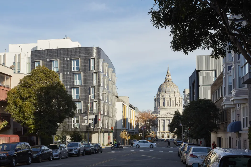 Exterior street view of 388 Fulton in San Francisco, CA.