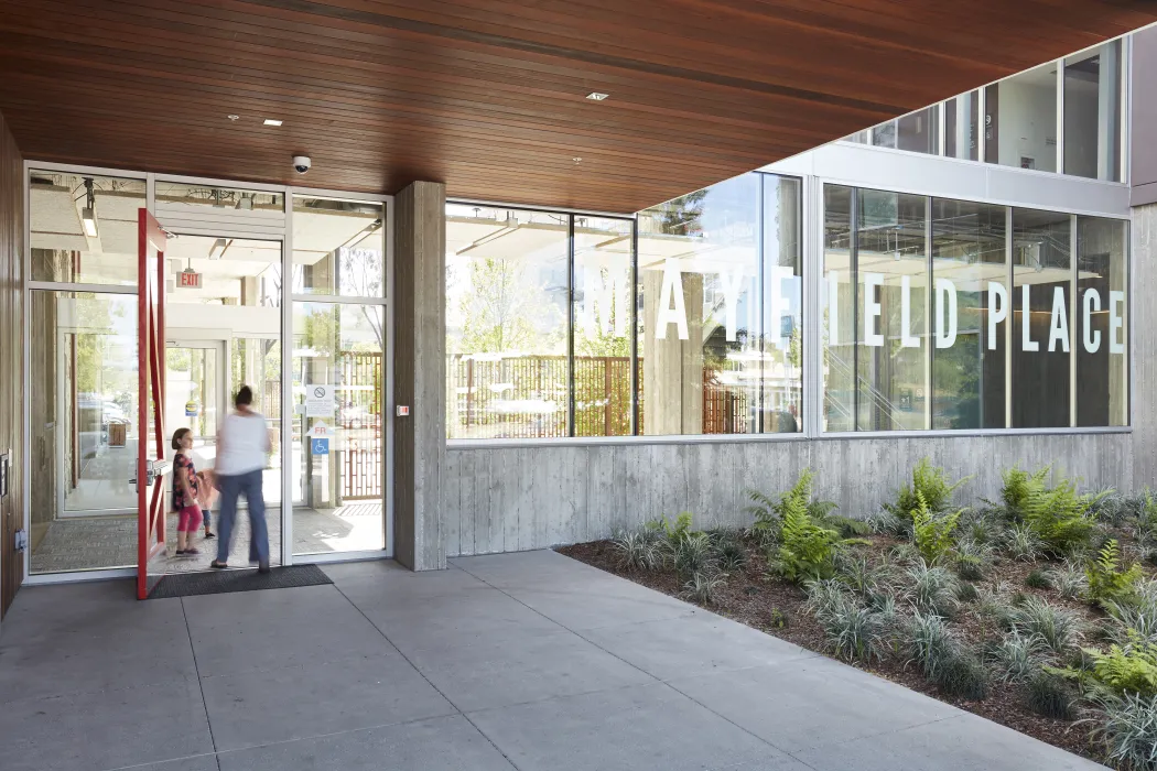 Entrance to Mayfield Place in Palo Alto, Ca.