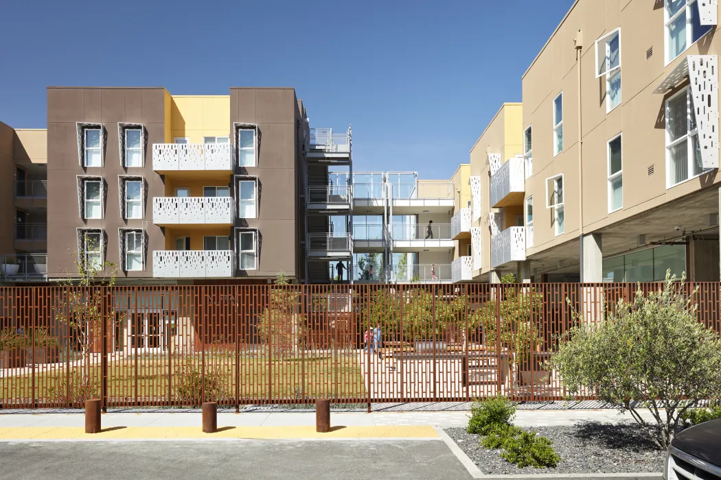 Courtyard in Mayfield Place in Palo Alto, Ca.