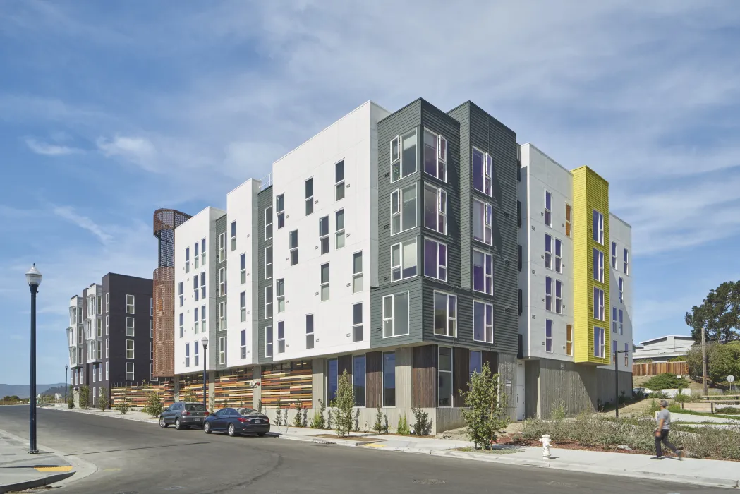 Exterior view of Pacific Pointe Apartments in San Francisco, CA.