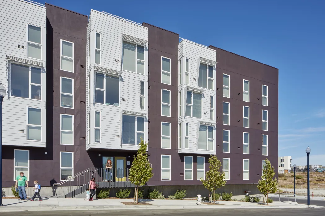 Exterior view of Pacific Pointe Apartments in San Francisco, CA.