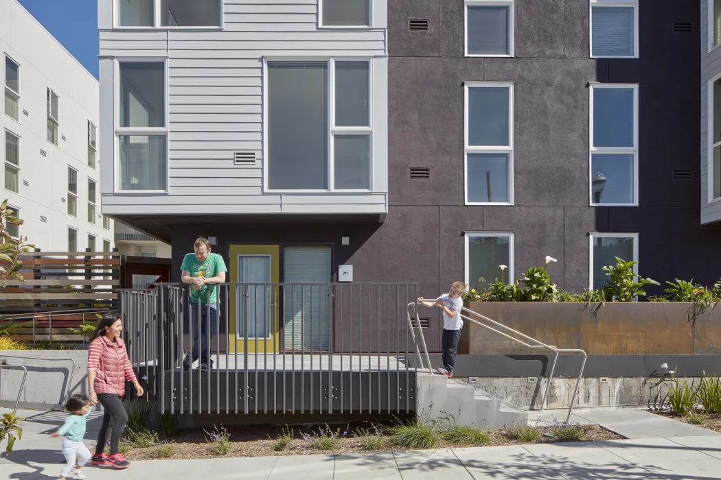 Stoop of Pacific Pointe Apartments in San Francisco, CA.