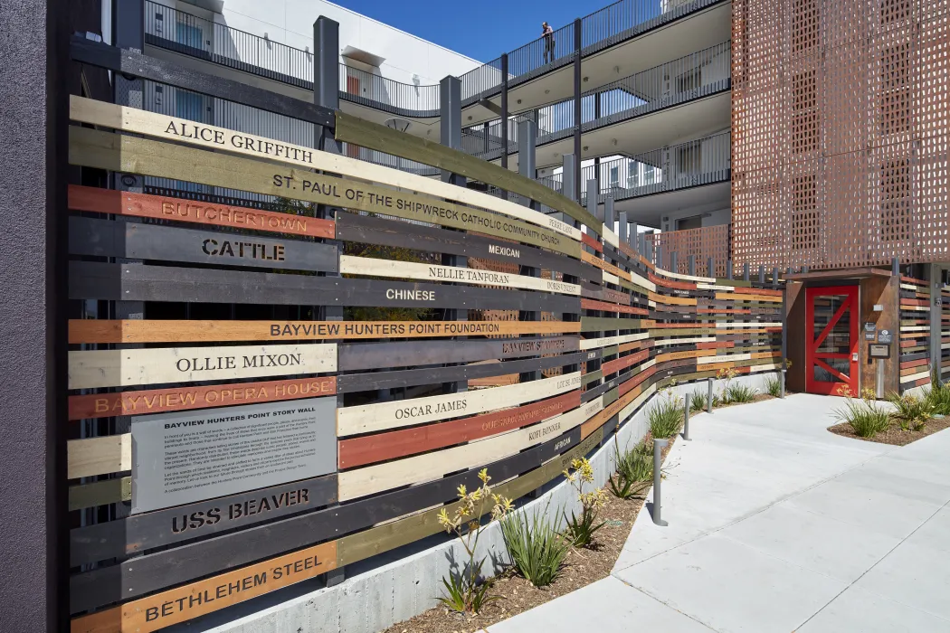 Entrance of Pacific Pointe Apartments in San Francisco, CA.