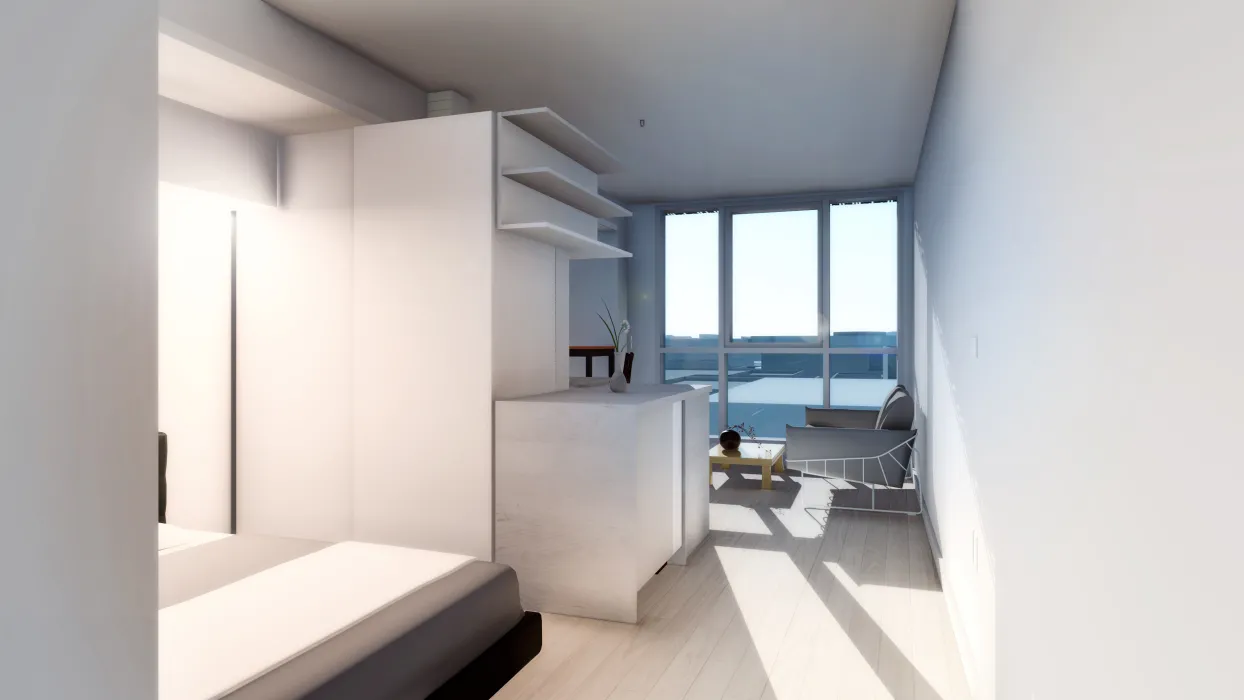 Rendering of resident unit at OME in San Francisco, CA.