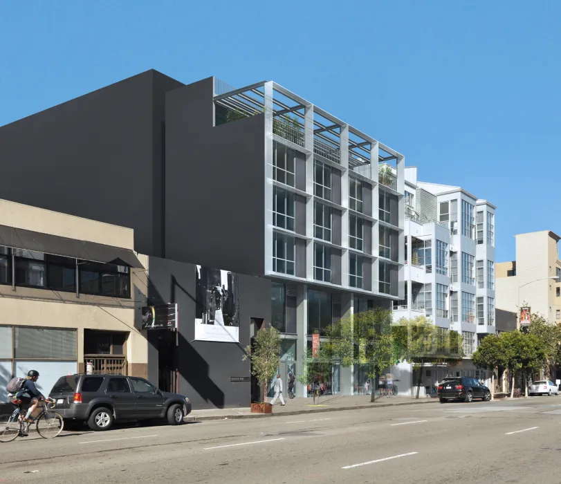 Elevation of exterior view of OME in San Francisco, CA.