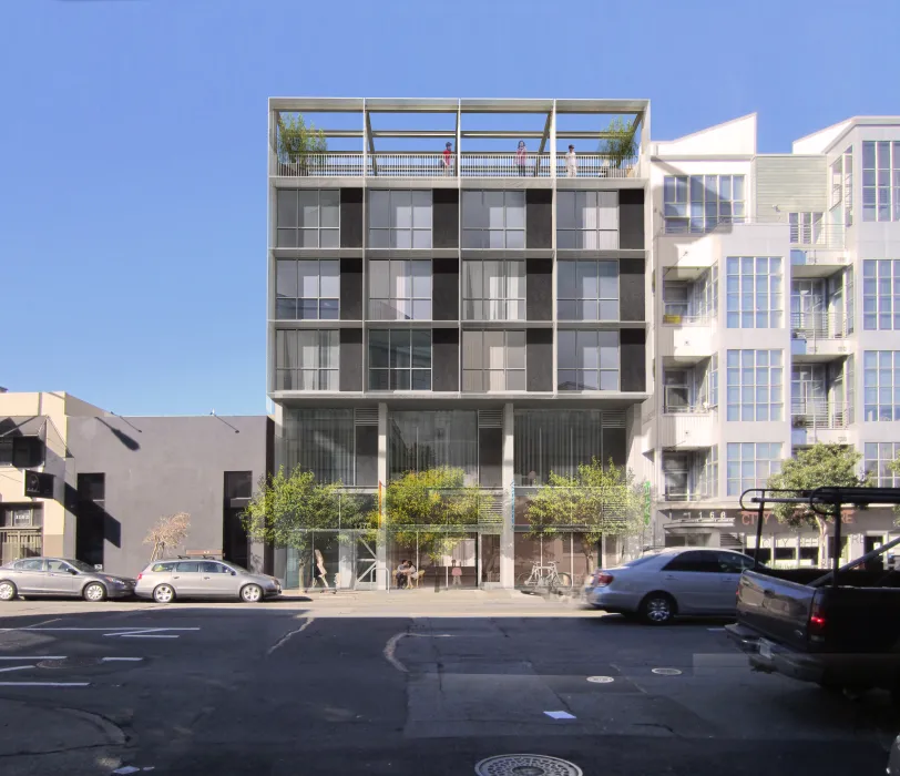 Elevation of exterior view of OME in San Francisco, CA.