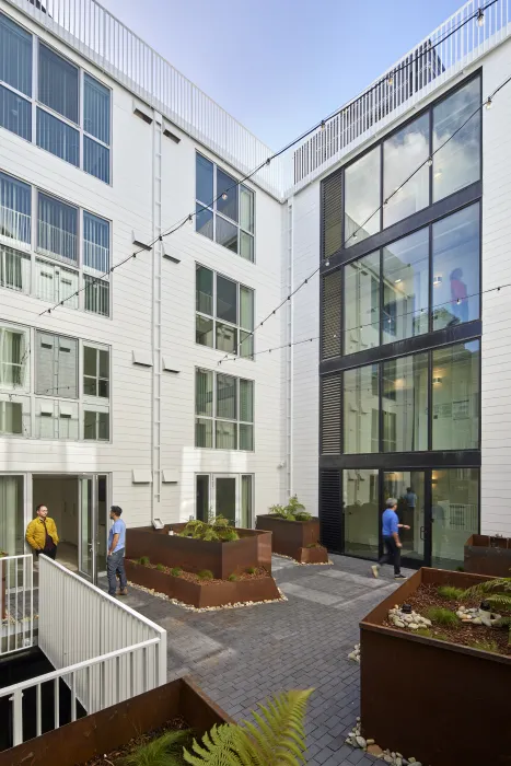 Courtyard view of OME in San Francisco, CA.