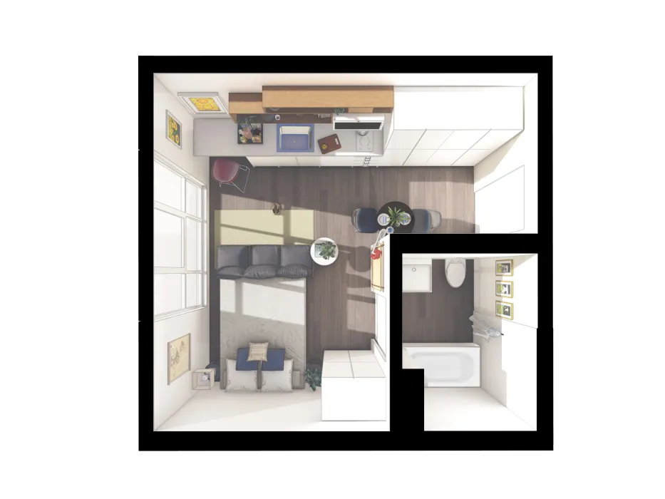 Unit plan of OME in San Francisco, CA.