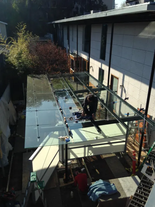 Construction of a carport for 310 Waverly Residence in Palo Alto, California.