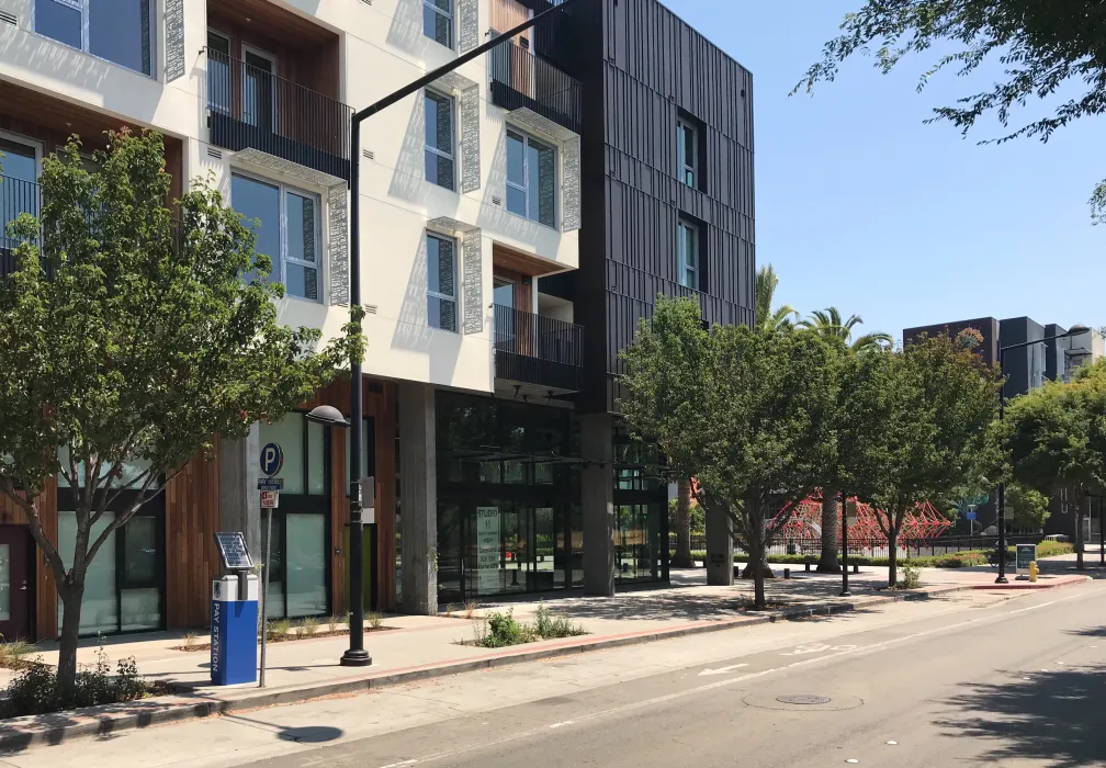 Retail units at Union Flats in Union City, Ca.