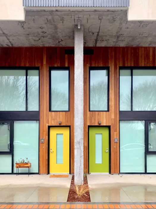 Exterior of flex lofts at Union Flats in Union City, Ca.