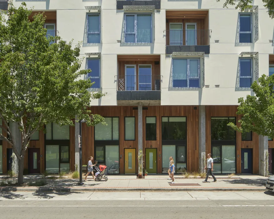 Exterior of flex lofts at Union Flats in Union City, Ca.