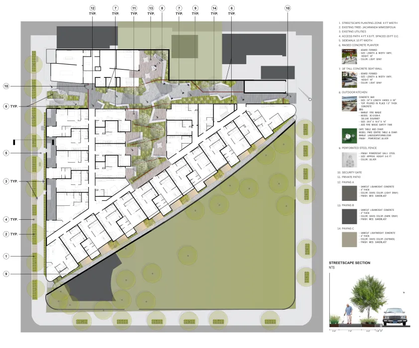 Site plan for 2675 Folsom Street in San Francisco.