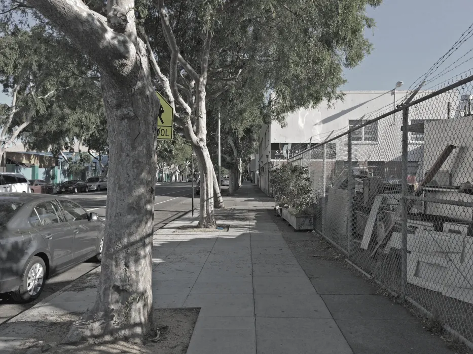 Existing sidewalk at 2675 Folsom Street in San Francisco.