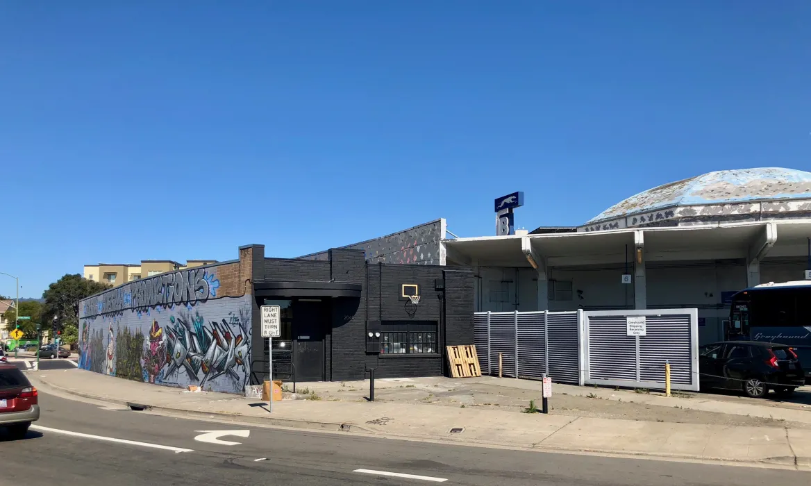 Rear exterior of David Baker Architects Office in Oakland, California.