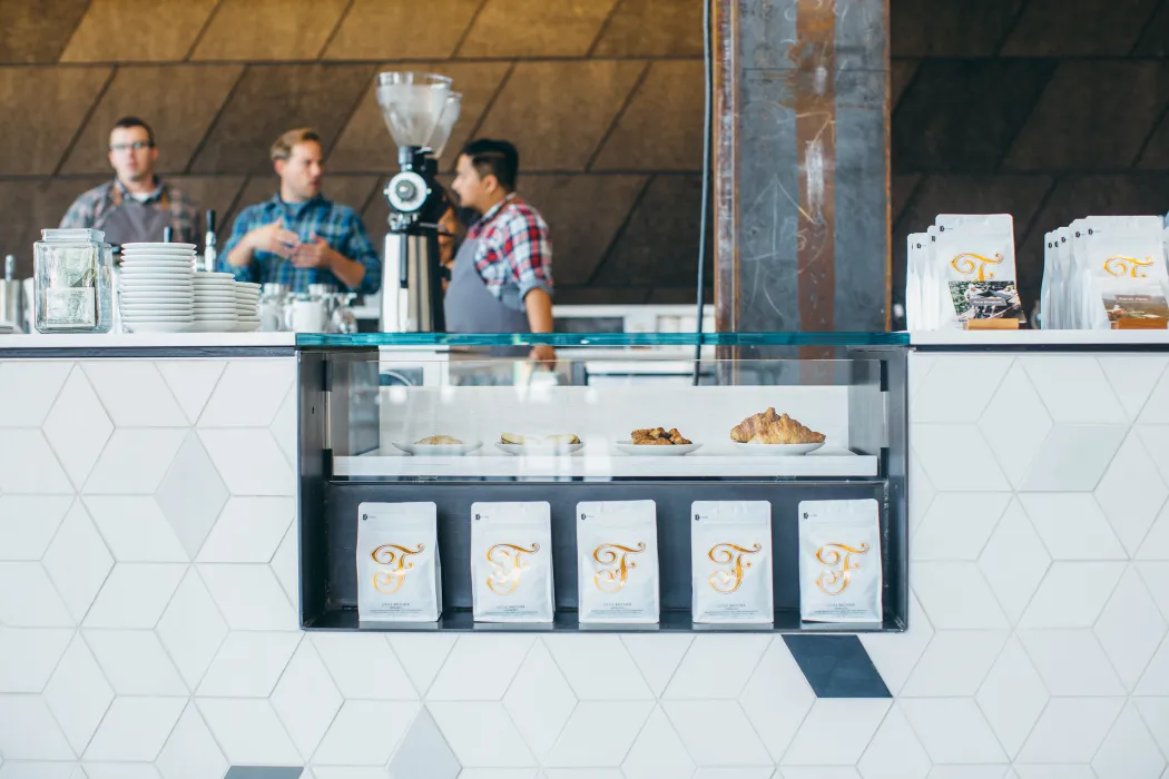 Counter at Saint Frank at Facebook in San Francisco.