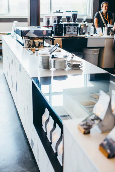 Counter at Saint Frank at Facebook in San Francisco.