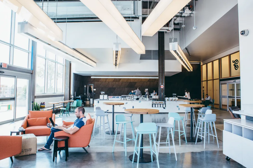 Inside Saint Frank at Facebook in San Francisco.