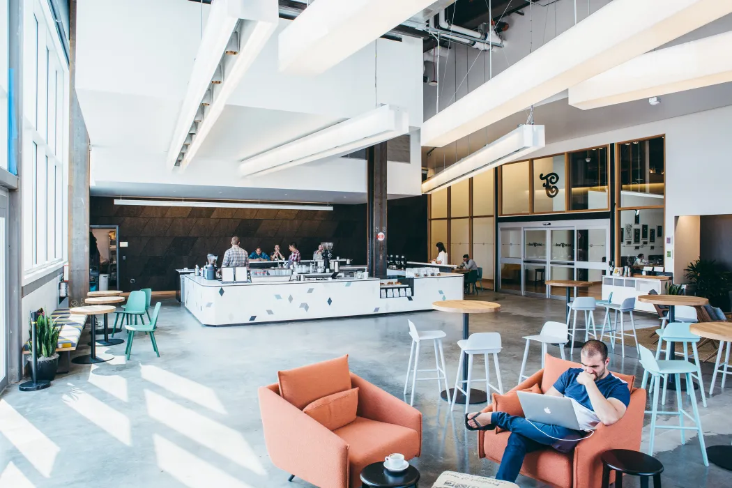 Inside Saint Frank at Facebook in San Francisco.