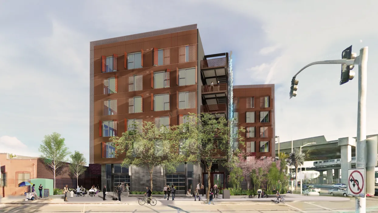 Rendering of exterior view of The Union in Oakland, CA.