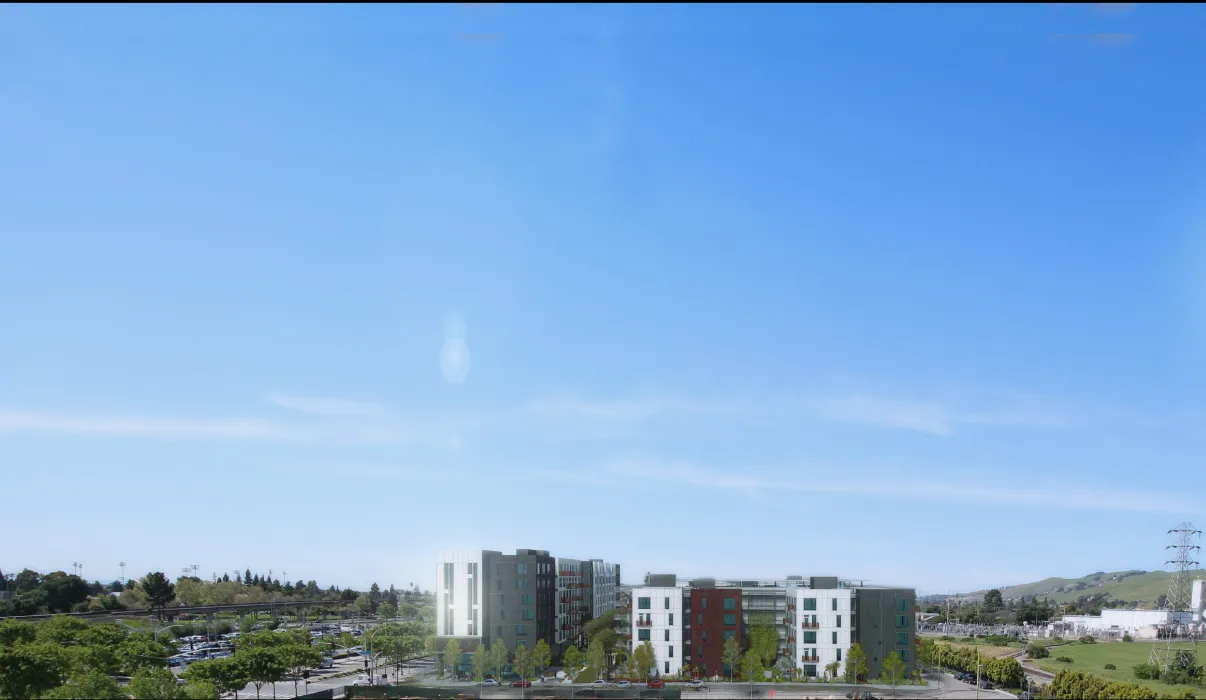 Exterior rendering for Windflower II in Union City, California.