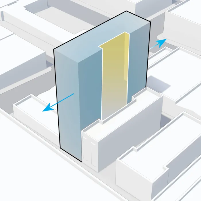 SF home compliant courtyard diagram of 921 O'Farrell in San Francisco, Ca.