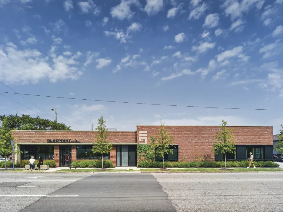 Exterior view of the Blueprint Building in Birmingham, AL.