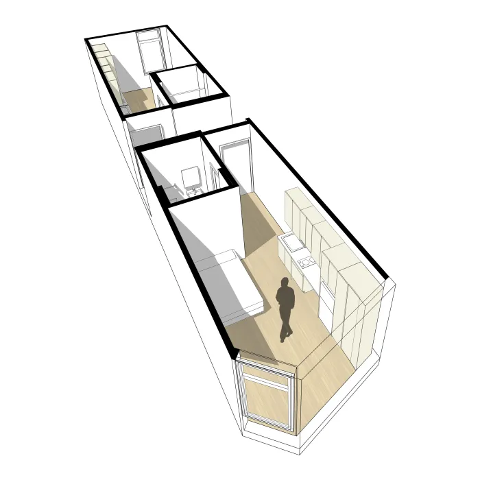 Modular plan for Tahanan Supportive Housing in San Francisco.