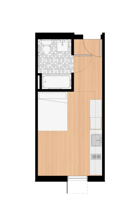 Unit plan for Tahanan Supportive Housing in San Francisco.