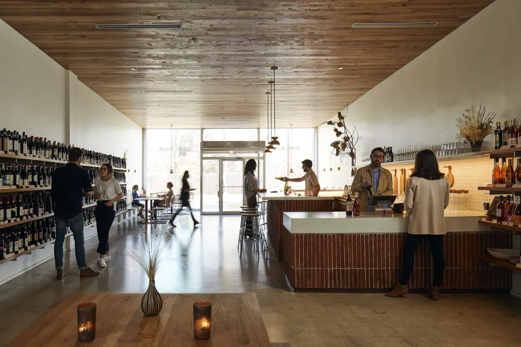 Interior of Golden Age Wine in Mountain Brook, AL.