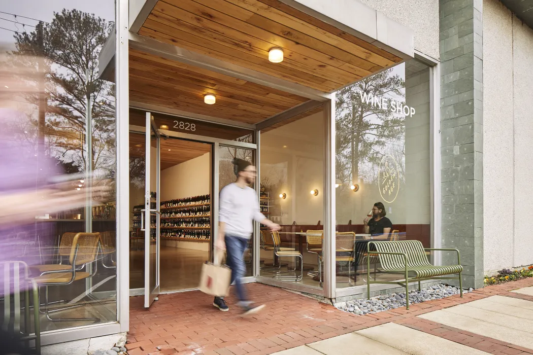 Entrance of Golden Age Wine in Mountain Brook, AL.