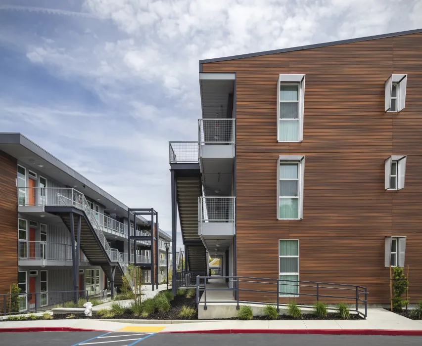 View of Rocky Hill Veterans Housing in Vacaville, California.