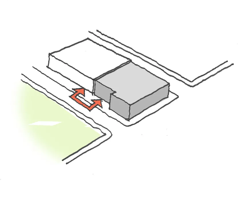 Diagram showing the building push in for 789 Minnesota in San Francisco.