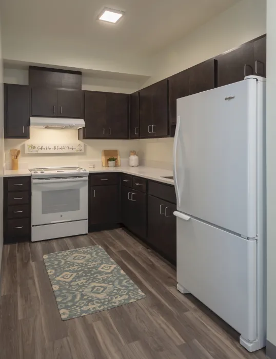 Kitchen in Rocky Hill Veterans Housing in Vacaville, California.