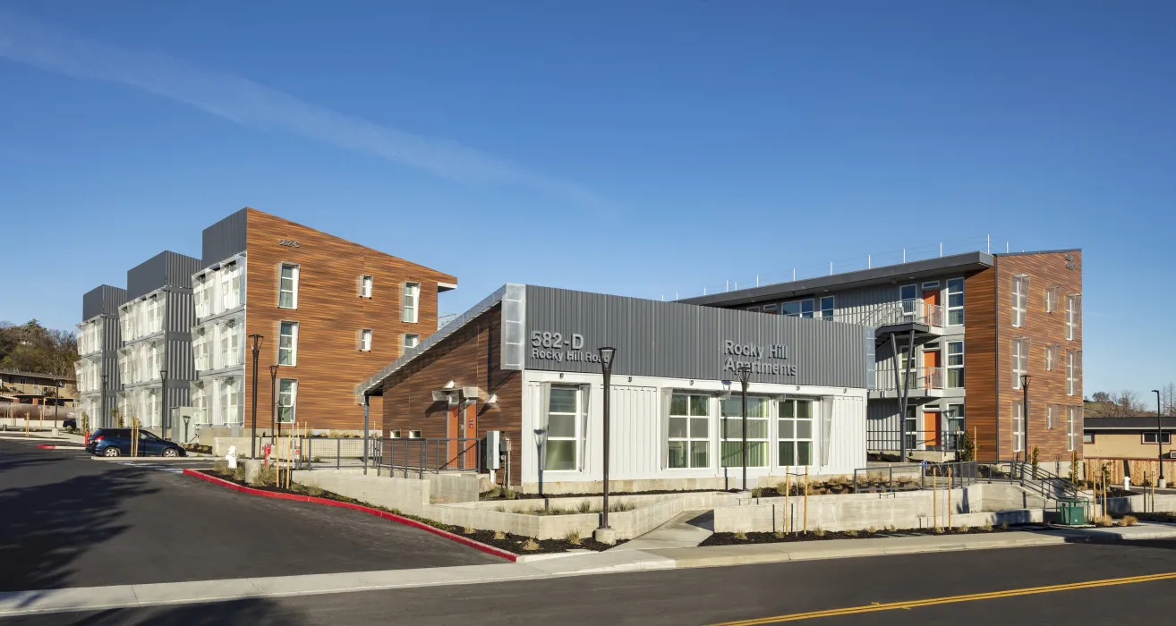 Street view of Rocky Hill Veterans Housing in Vacaville, California.