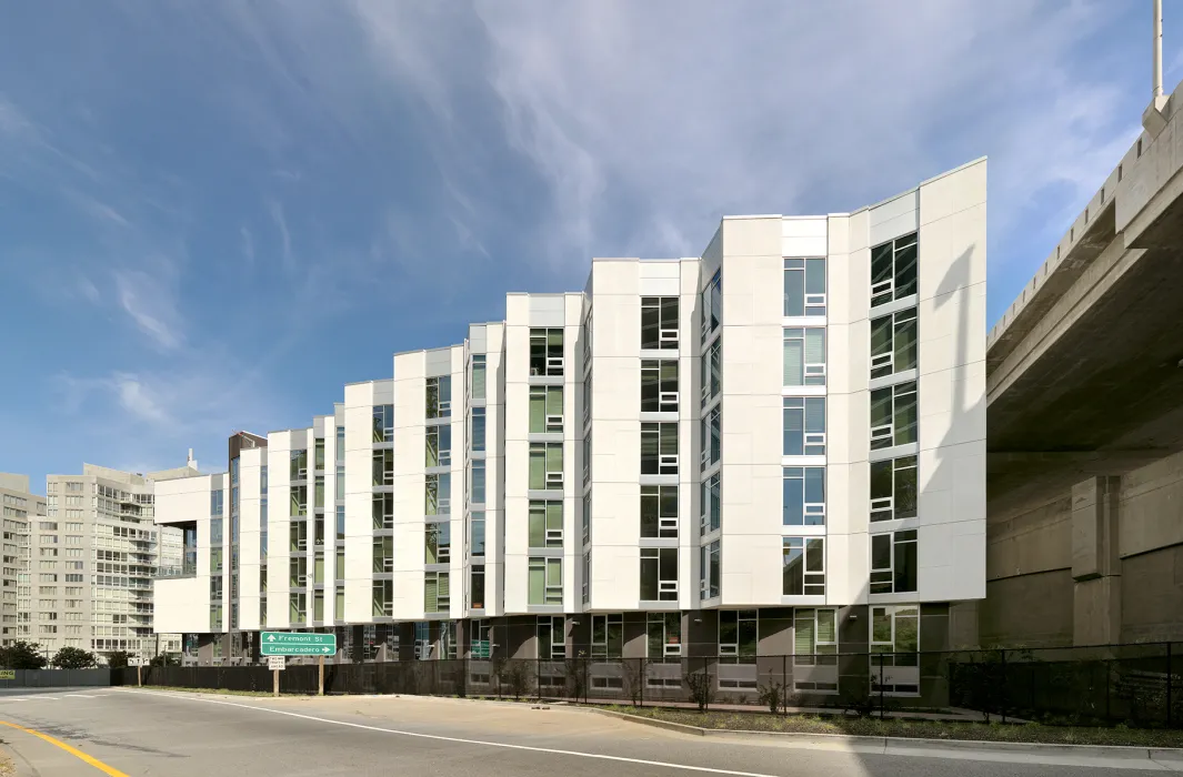 Exterior elevation of Rincon Green in San Francisco.