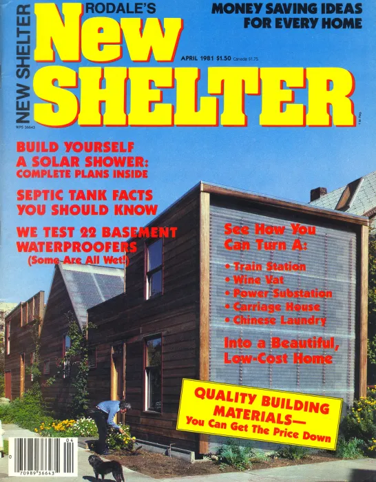 Spaghetti House in Berkeley, California on the cover of New Shelter magazine.