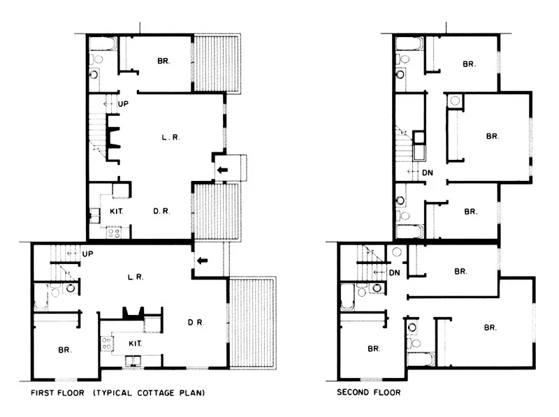 Cottage plans for Parkview Commons in San Francisco.