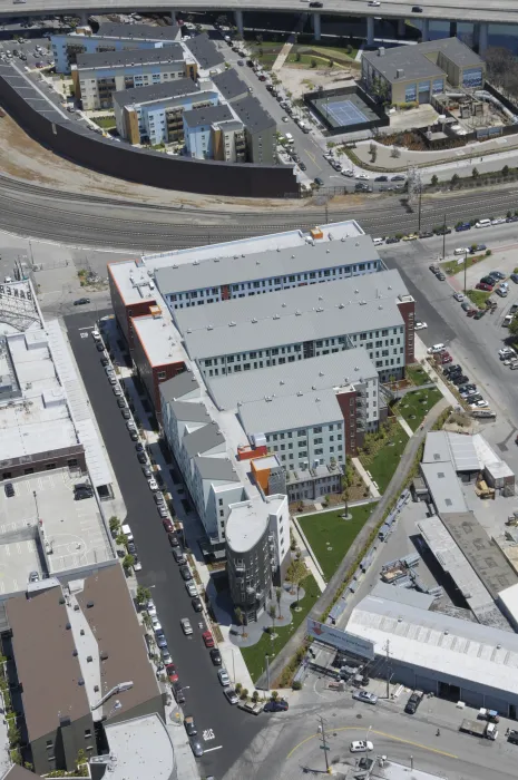 Bird's-eye view of 888 Seventh Street in San Francisco.