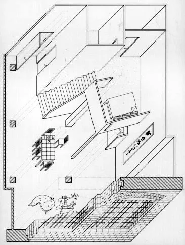 3D floor plan for the lofts at 355 Bryant Lofts in San Francisco.