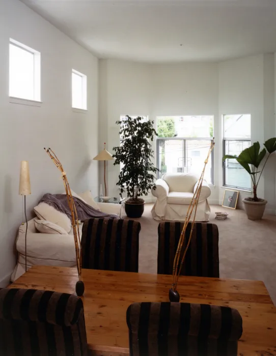 Living room inside a unit at 18th & Arkansas/g2 Lofts in San Francisco.