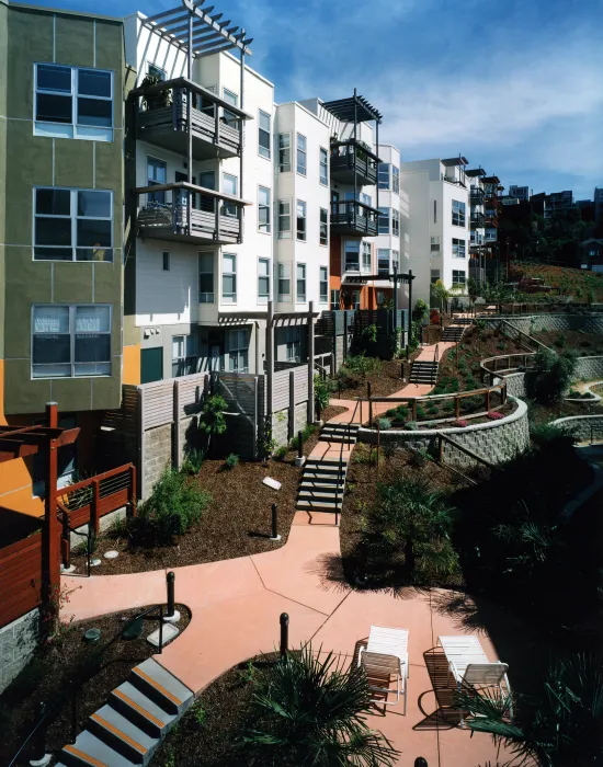 Courtyard at 18th & Arkansas/g2 Lofts in San Francisco.