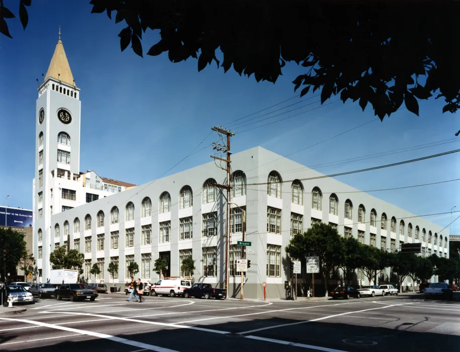 Exterior view of the Clock Tower Lofts in San Francisco.